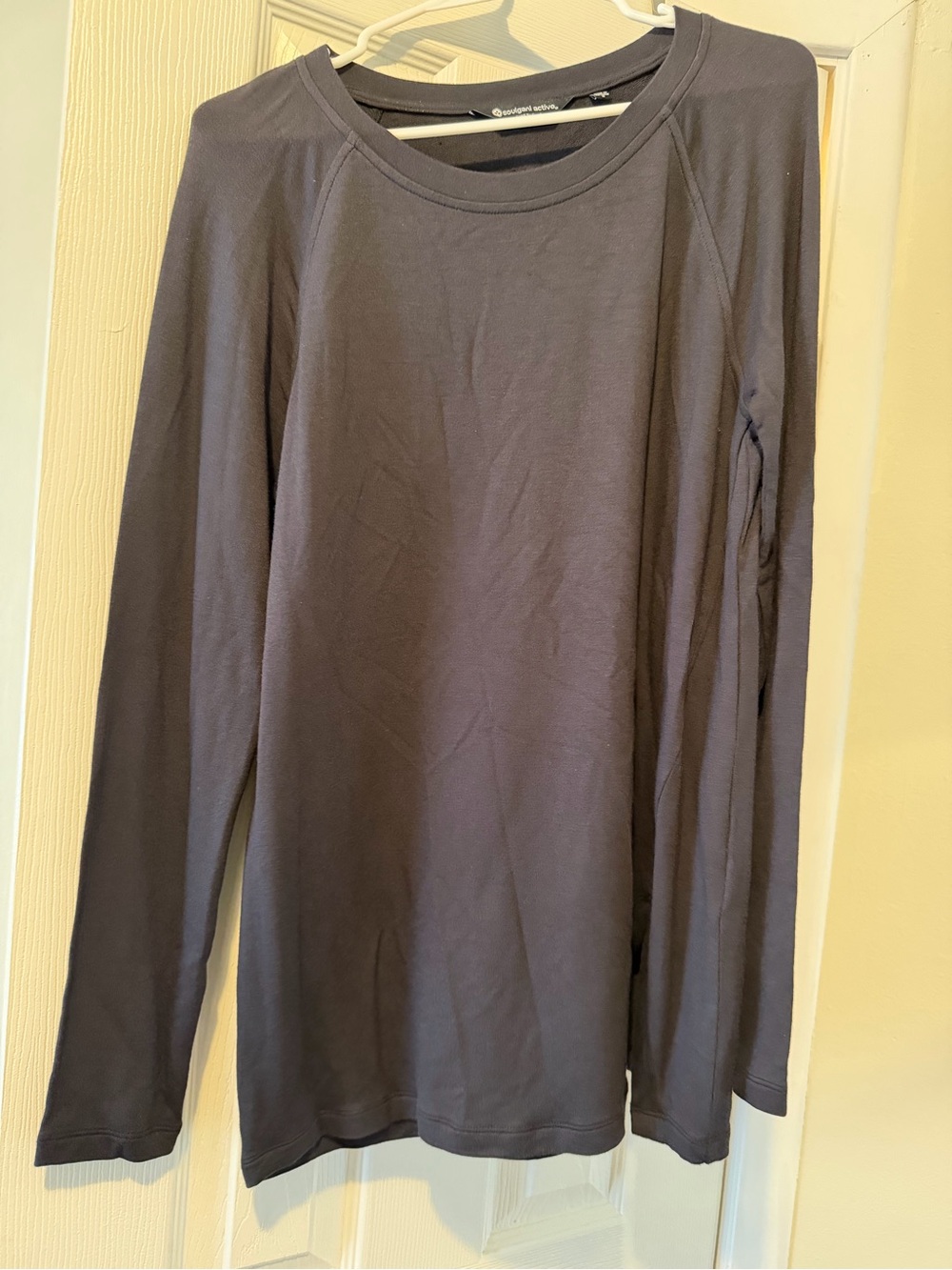 Soulgani Active Long Sleeve Black Shirt